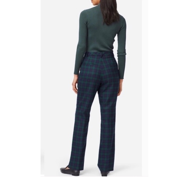 Pendleton Vintage 1980’s Black Watch Tartan Plaid Pleated Trouser Pants Size 4 - Picture 4 of 16